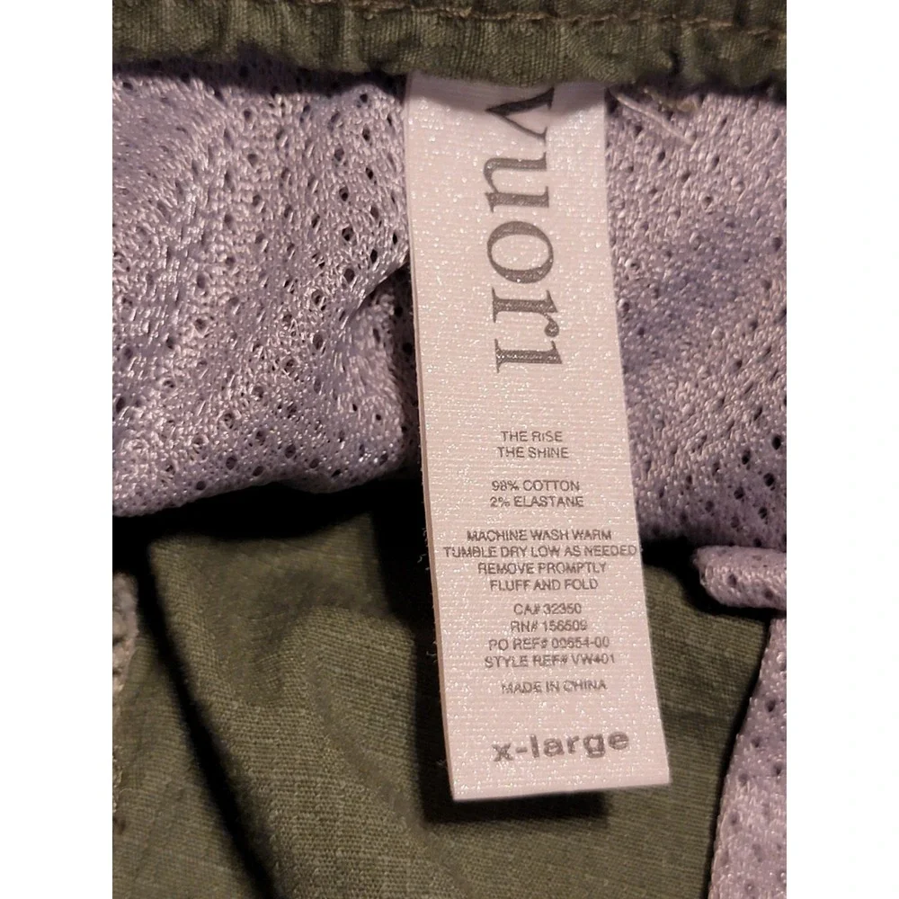 Vuori Pants Mens Ripstop Climber Slim Green V412 Hiking Camp Canvas Size XL